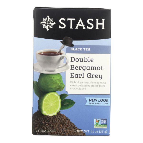 Stash Tea Earl Grey Black - Double Bergamot - Case Of 6 - 18 Bags Online now