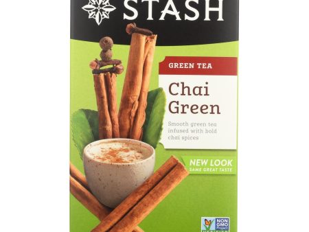 Stash Tea Chai Green Tea - Case Of 6 - 20 Bags Discount