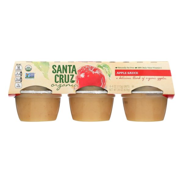 Santa Cruz Organic Apple Sauce - Case Of 12 - 4 Oz. Online Sale