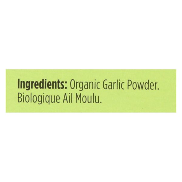 Spicely Organics - Organic Garlic Powder - Case Of 6 - 0.4 Oz. Online