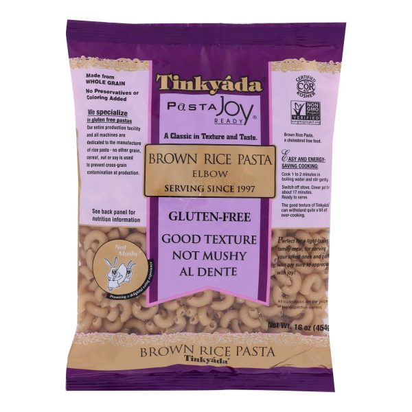 Tinkyada Brown Rice Elbows - Case Of 12 - 16 Oz Hot on Sale