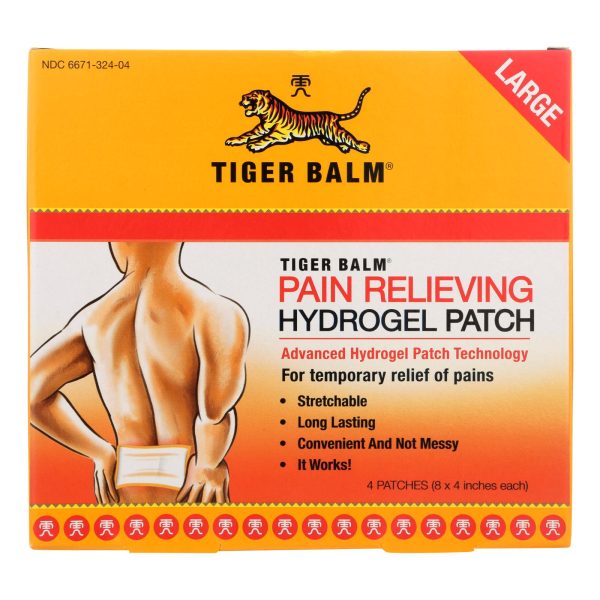 Tiger Balm Pain Relieving Large Patches - Case Of 6 - 4 Pack Online now