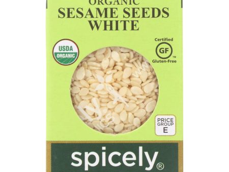 Spicely Organics - Organic Sesame Seed - White - Case Of 6 - 0.45 Oz. For Discount