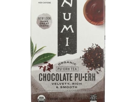 Numi Tea Organic Chocolate Pu-erh - Case Of 6 - 16 Bag Fashion