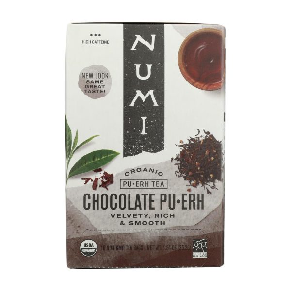 Numi Tea Organic Chocolate Pu-erh - Case Of 6 - 16 Bag Fashion