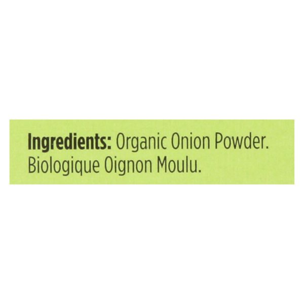 Spicely Organics - Organic Onion Powder - Case Of 6 - 0.4 Oz. For Discount