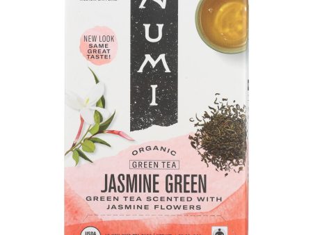 Numi Organic Tea Jasmine Green - 18 Tea Bags - Case Of 6 Online now