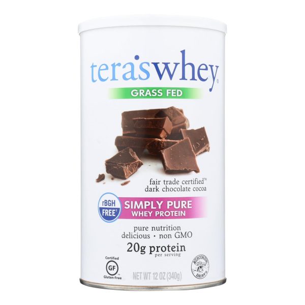 Tera s Whey Protein - Rbgh Free - Fair Trade Dark Chocolate - 12 Oz Sale