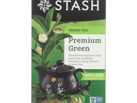 Stash Tea Organic Green Tea - Premium - Case Of 6 - 20 Bags For Sale