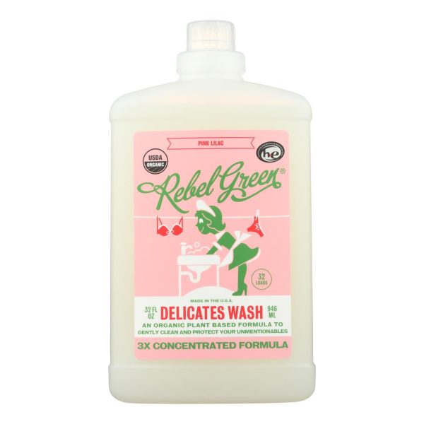 Rebel Green - Laundry Detergent Delicates Wash - Pink Lilac - Case Of 4 - 32 Fl Oz. Online