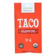 Riega Foods Seasoning - Organic - Taco - No. 4 - .9 Oz - Case Of 8 For Sale