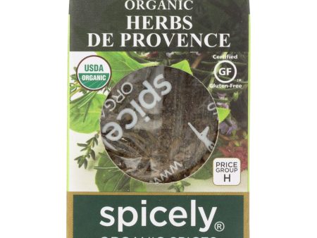 Spicely Organics - Organic Herbs De Provence Seasoning - Case Of 6 - 0.1 Oz. on Sale