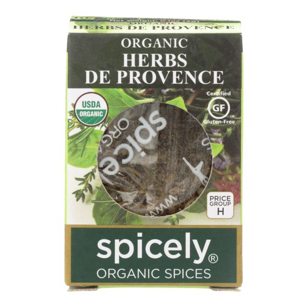 Spicely Organics - Organic Herbs De Provence Seasoning - Case Of 6 - 0.1 Oz. on Sale