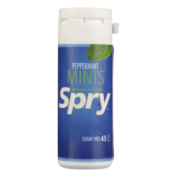 Spry Xylitol Mints - Peppermint - Case Of 6 - 45 Count on Sale