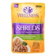 Wellness Pet Products Cat Food - Shreds Chicken And Turkey - Case Of 24 - 3 Oz. Hot on Sale