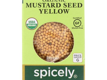 Spicely Organics - Organic Mustard Seed - Yellow - Case Of 6 - 0.45 Oz. Cheap