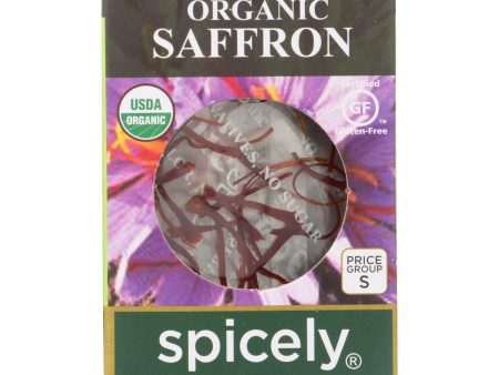 Spicely Organics - Organic Saffron - Case Of 6 - 0.007 Oz. Hot on Sale