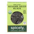 Spicely Organics - Organic Sesame Seed - Black - Case Of 6 - 0.45 Oz. Online Hot Sale