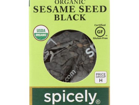 Spicely Organics - Organic Sesame Seed - Black - Case Of 6 - 0.45 Oz. Online Hot Sale