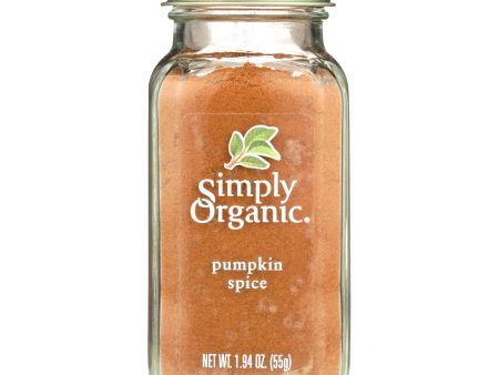 Simply Organic Pumpkin Spice - Case Of 6 - 1.94 Oz. Supply