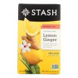 Stash Tea - Herbal - Lemon Ginger - 20 Bags - Case Of 6 Discount