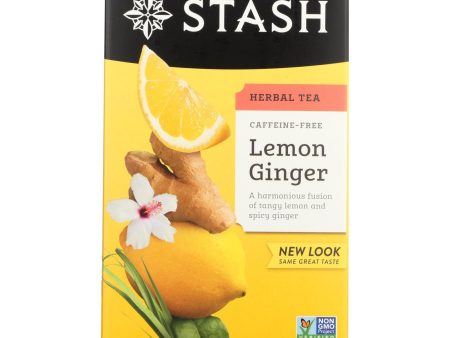 Stash Tea - Herbal - Lemon Ginger - 20 Bags - Case Of 6 Discount