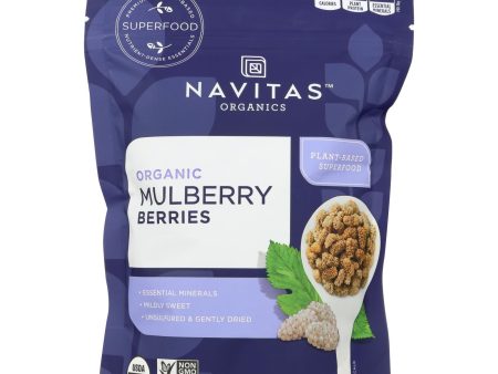 Navitas Naturals Mulberry Berries - Organic - Sun-dried - 8 Oz - Case Of 12 on Sale