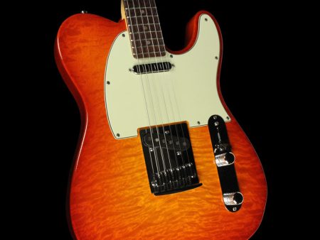 Used 2012 Fender Custom Shop Deluxe Telecaster Electric Guitar Cherry Sunburst For Sale