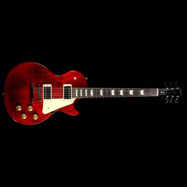 Used 2017 Gibson Les Paul Studio T Electric Guitar Wine Red Discount