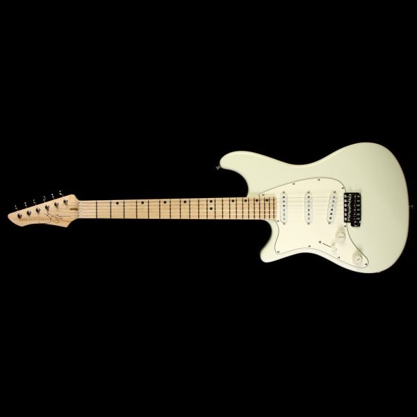 Used John Page Classic Ashburn Left-Handed Electric Guitar Olympic White Online Sale