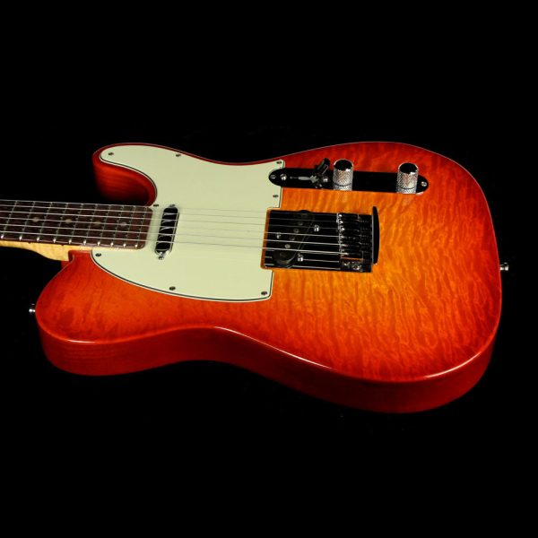 Used 2012 Fender Custom Shop Deluxe Telecaster Electric Guitar Cherry Sunburst For Sale