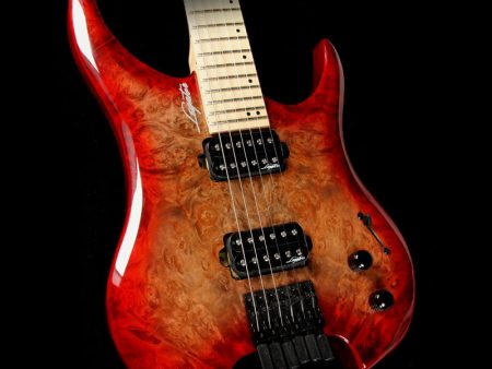 Legator Ghost Standard 6-String Electric Guitar Scarlet Burl Fashion