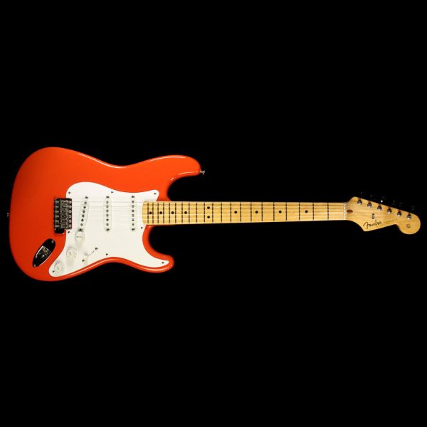 Used 1988 Fender American Vintage  57 Stratocaster Electric Guitar Fiesta Red For Discount