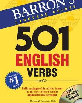 Barrons: 501 English Verbs with CD-ROM [2013] paperback Discount